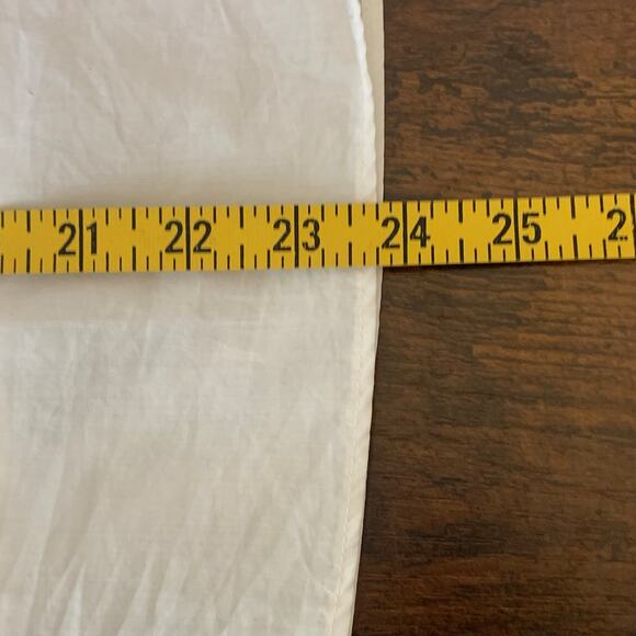 NWT Generra Eggshell Half Button White Cotton Blouse with Sash Size Small - Picture 12 of 12